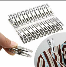 Pack of 20 Stainless Steel Clothes Clips