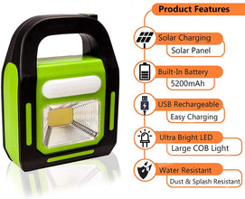 Rechargeable – Outdoor Solar Camping Light