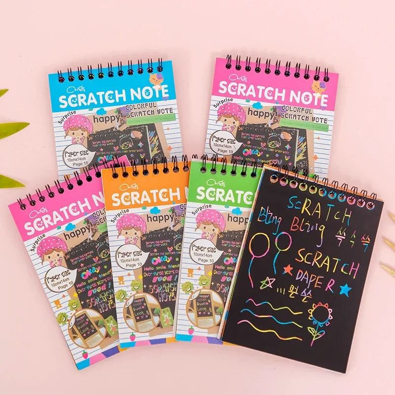 Colourful Magic Scratch Book – Rainbow Reveal Activity Book for Kids