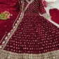 Luxury Angrakha Style Embroidered Maxi | 3Pc Chiffon Suit