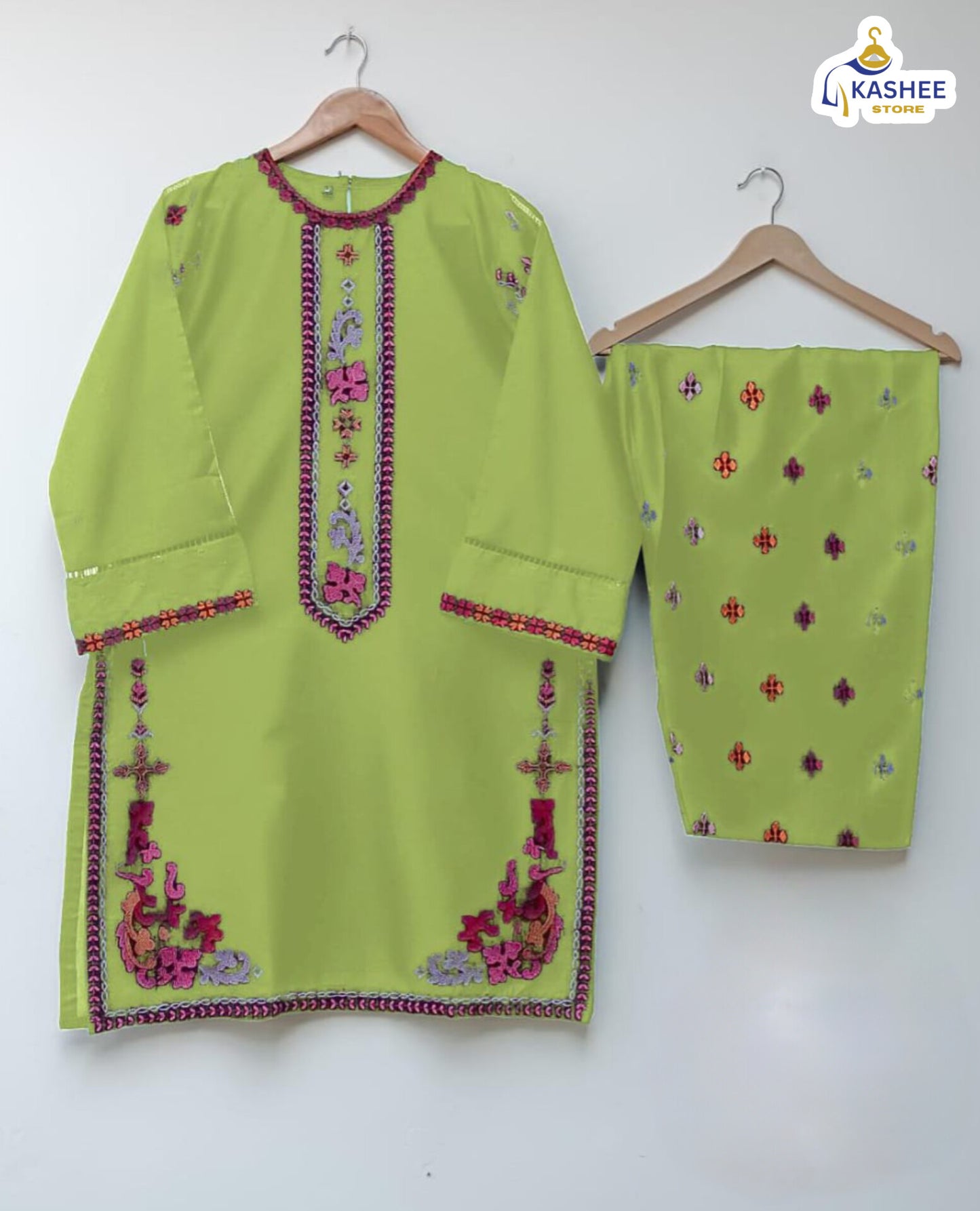 Embroidered Soft Cotton 2Pc | Shirt & Flapper
