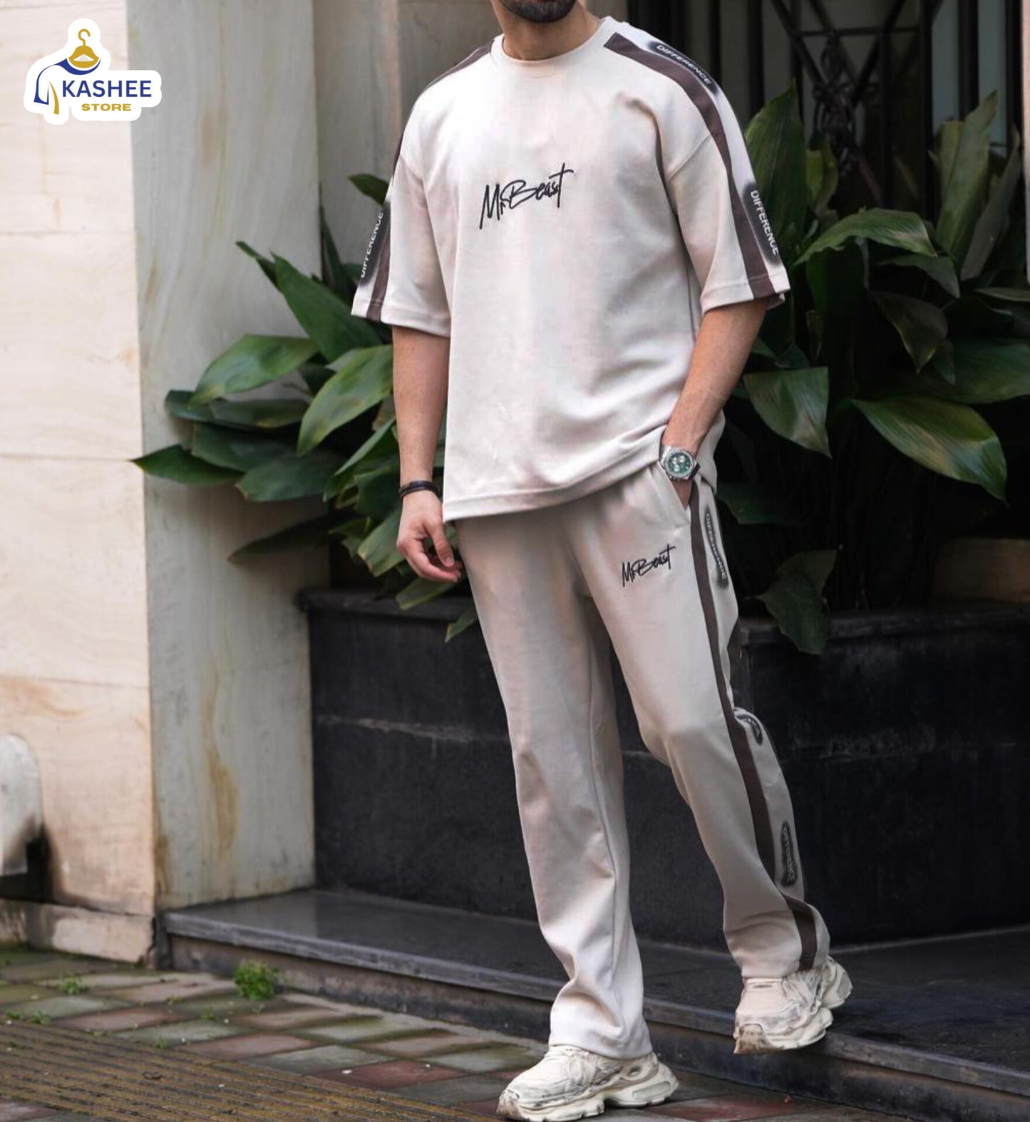 MrBeast Printed Cotton Jersey Tracksuit – New Arrival