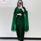 V-Neck Silk Farshi 3Pc