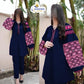 Airline Jabla Sleeve Embroidered 2Pc Linen Outfit"