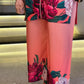 Digital Floral Silk Cord Set – 2Pc"
