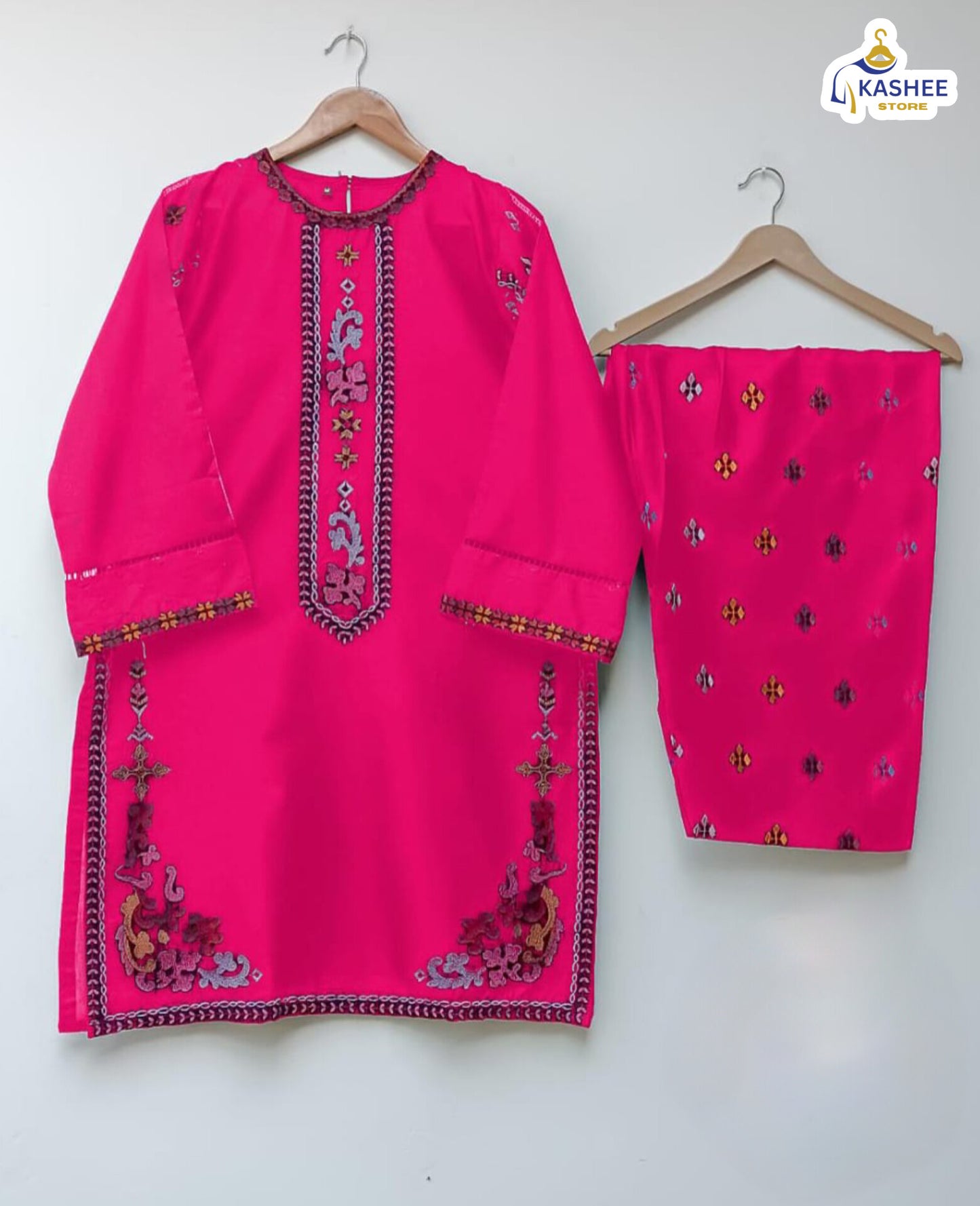 Embroidered Soft Cotton 2Pc | Shirt & Flapper