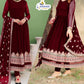 Border Embroidered Maxi & Dupatta – 3Pc Dress