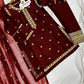 Shamose Silk 3Pc | Sequin Shirt, Trouser & Dupatta
