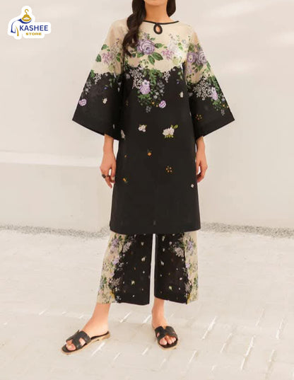 Luxury Digital Print Co-Ord Set | 2Pc Swiss Lawn Suit