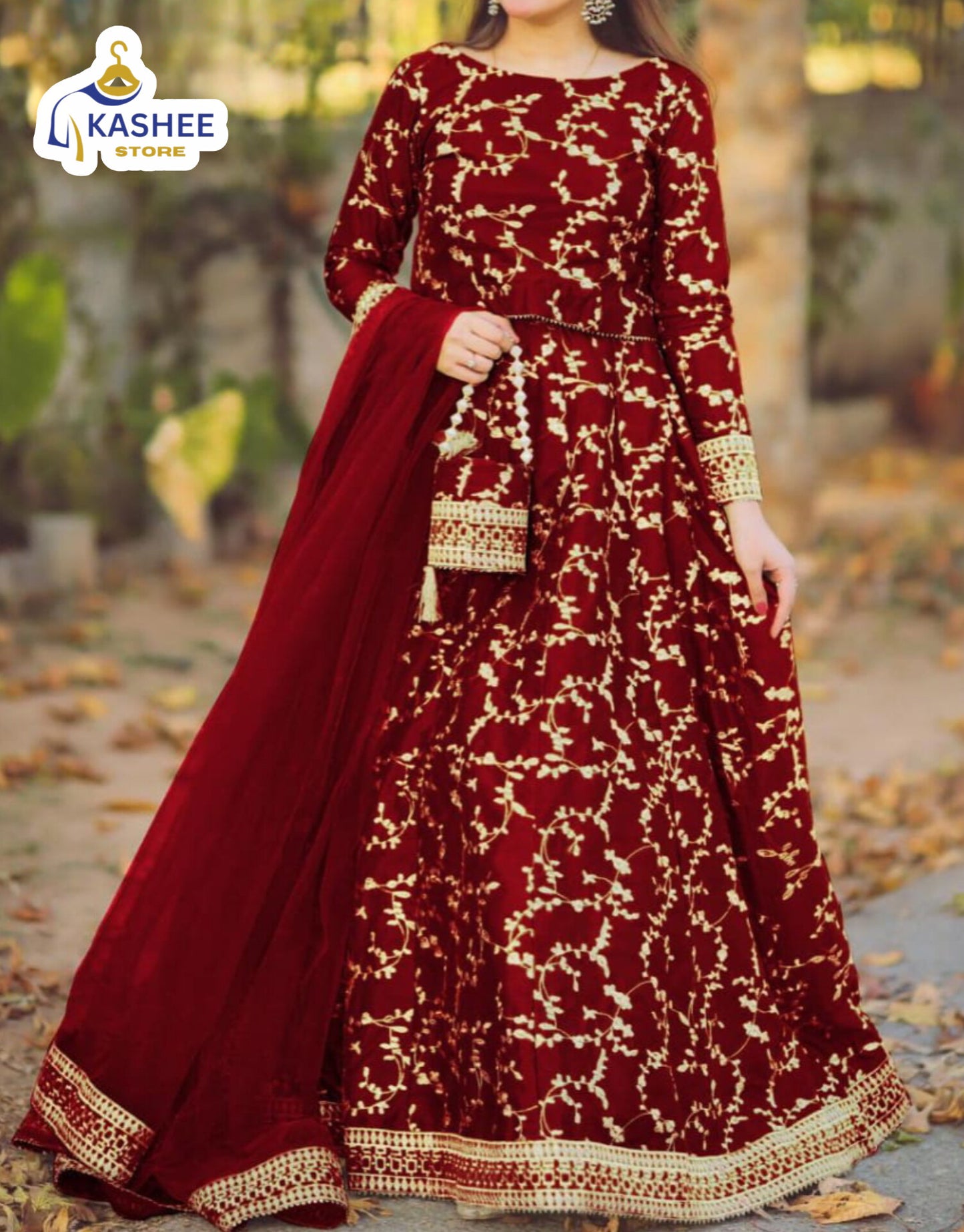 "Embroidered Potli Dress | 4Pc Festive Collection"