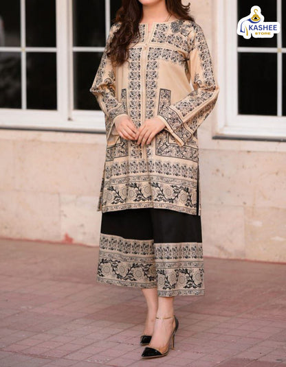 Digital printed shirt & bell bottom